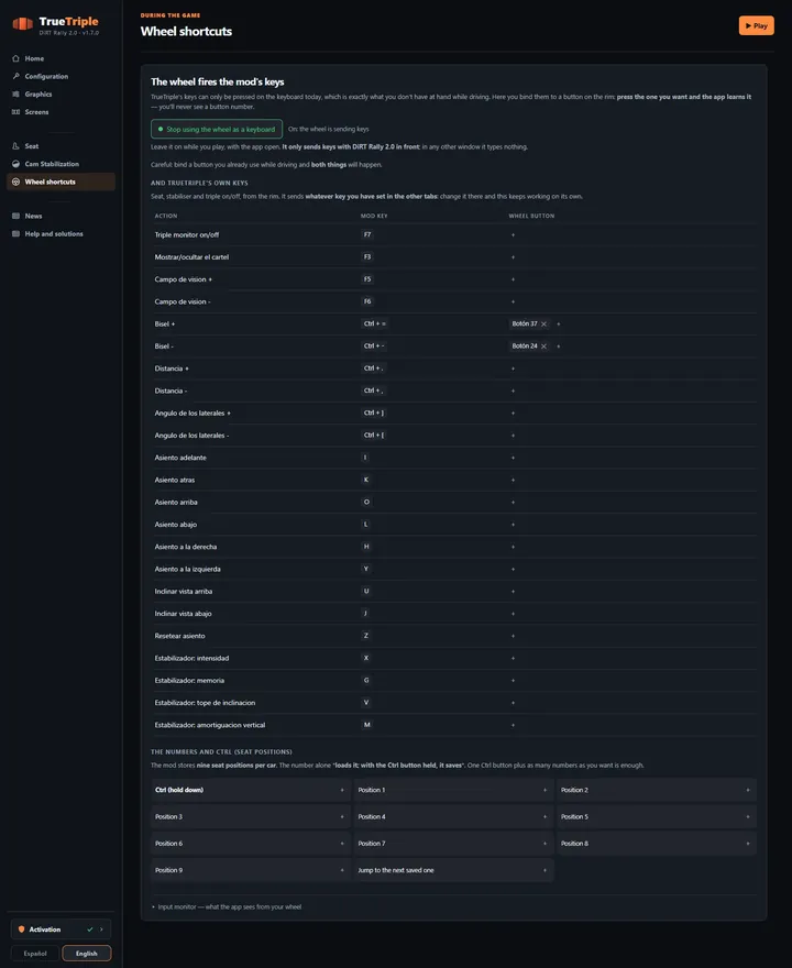 Wheel shortcuts: Every mod key next to the wheel button that fires it.